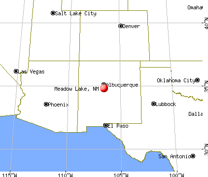 Meadow Lake, New Mexico map