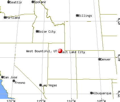 West Bountiful, Utah map