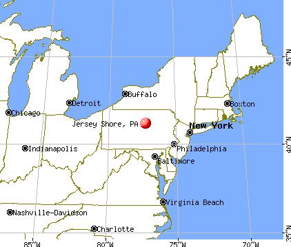 Jersey Shore, Pennsylvania map