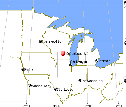 Columbus, Wisconsin map