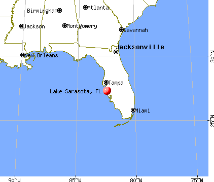 Lake Sarasota, Florida map