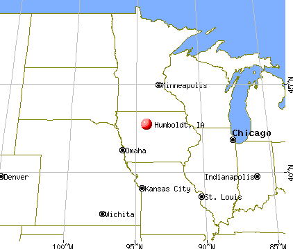 Humboldt, Iowa map