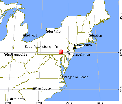 East Petersburg, Pennsylvania map