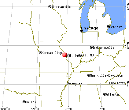 St. Peters, Missouri map