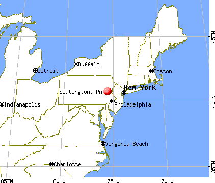 Slatington, Pennsylvania map