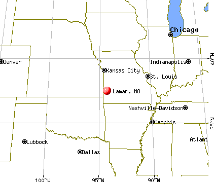 Lamar, Missouri map