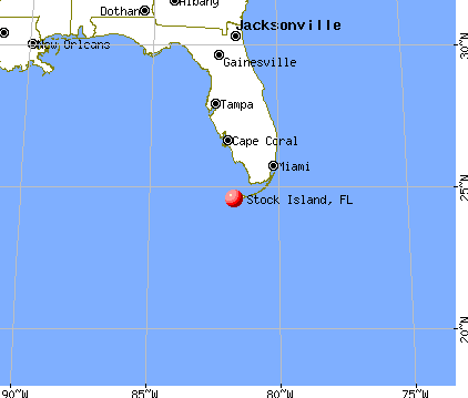 Stock Island, Florida map