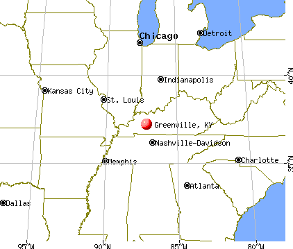 Greenville, Kentucky map