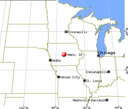 Ames, Iowa map