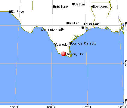 Alton, Texas map