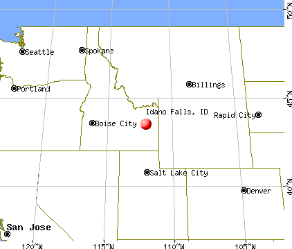 Idaho Falls, Idaho map