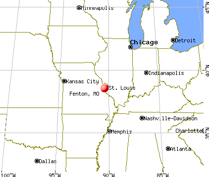 Fenton, Missouri map