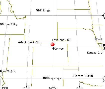 Loveland, Colorado map