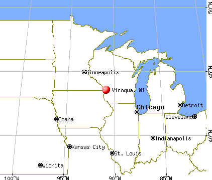 Viroqua, Wisconsin map