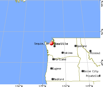 Sequim, Washington map