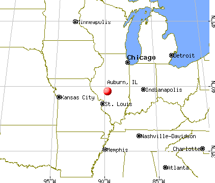 Auburn, Illinois map