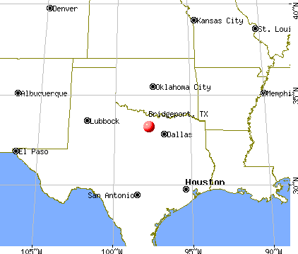 Bridgeport, Texas map