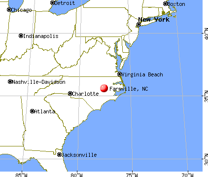 Farmville, North Carolina map