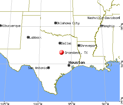Groesbeck, Texas map