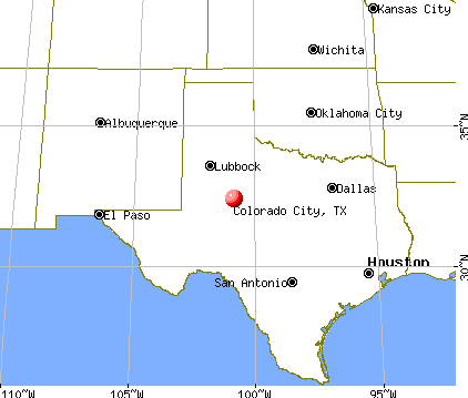 Colorado City, Texas map