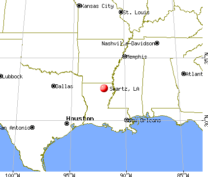 Swartz, Louisiana map