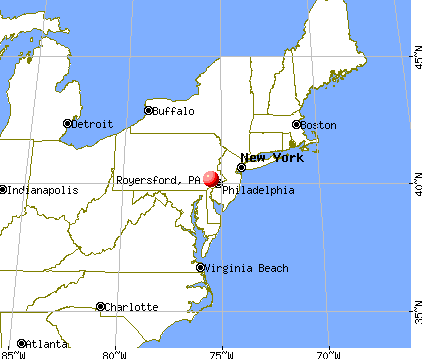 Royersford, Pennsylvania map