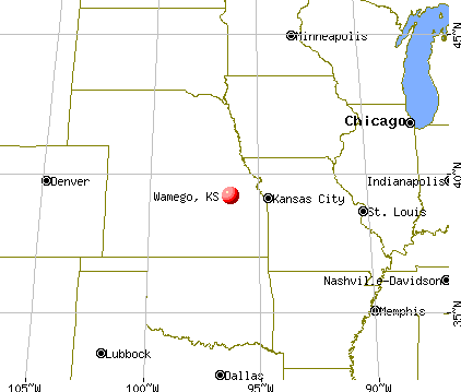 Wamego, Kansas map