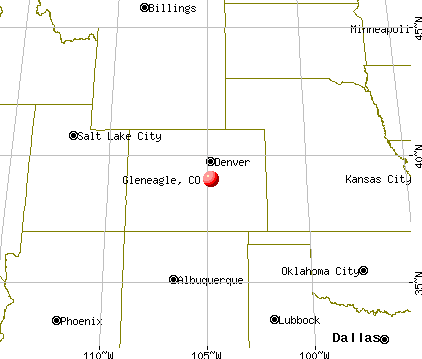 Gleneagle, Colorado map