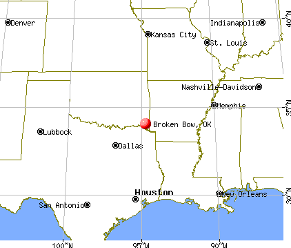 Broken Bow, Oklahoma map