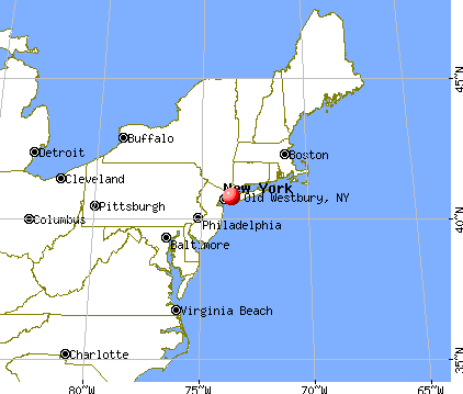 Old Westbury, New York map