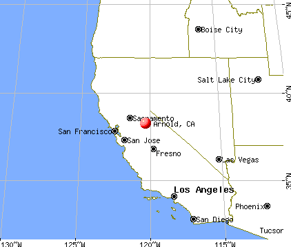 Arnold, California map