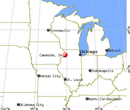 Camanche, Iowa map