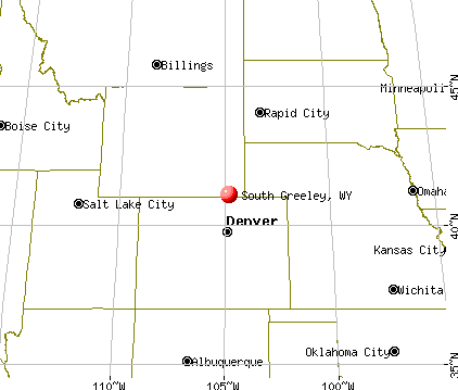 South Greeley, Wyoming map