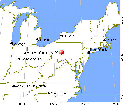 Northern Cambria, Pennsylvania map