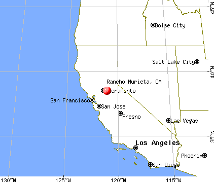 Rancho Murieta, California map