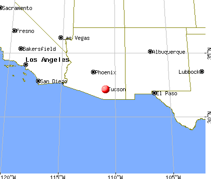 Drexel-Alvernon, Arizona map