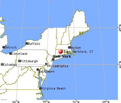East Hartford, Connecticut map