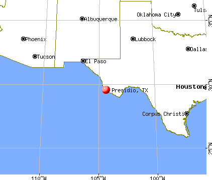 Presidio, Texas map