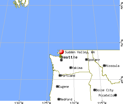 Sudden Valley, Washington map