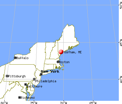 Gorham, Maine map