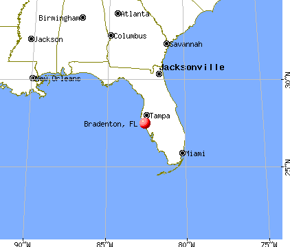 Bradenton, Florida map