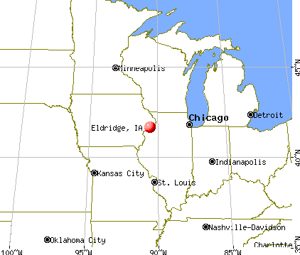 Eldridge, Iowa map