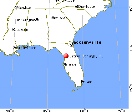 Citrus Springs, Florida map
