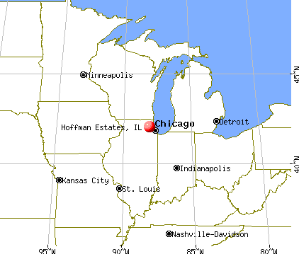 Hoffman Estates, Illinois map