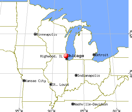 Highwood, Illinois map