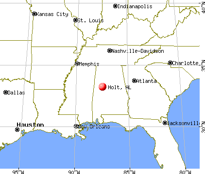 Holt, Alabama map