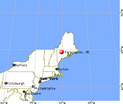 Farmington, Maine map