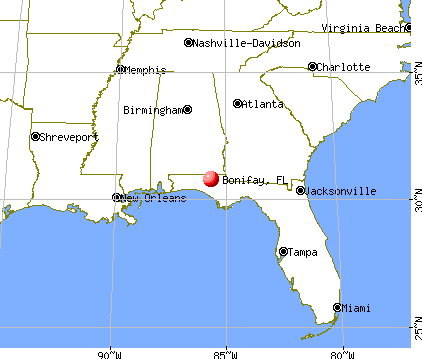 Bonifay, Florida map