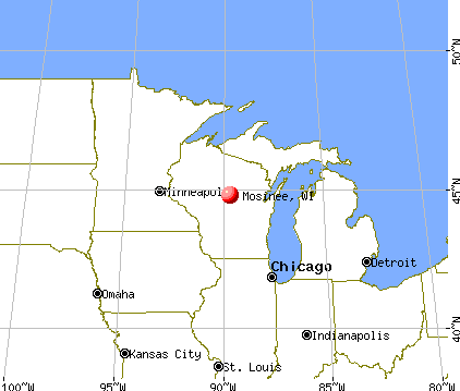 Mosinee, Wisconsin map