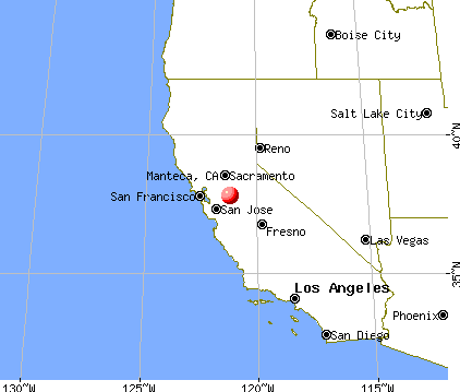 Manteca, California map